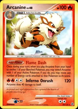 Pokemon TCG Arcanine 22/132 Non-Holo Rare Card Secret Wonders - Image 1
