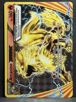 Pokemon TCG Arcanine Break XY180 Promo Card LP - Image 1