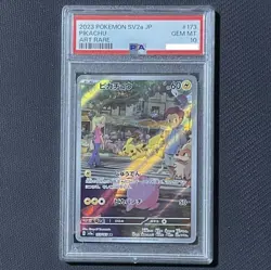 PSA10 Pokemon Card Japanese Pikachu sv2a 173/165 AR Pokemon151 - Image 1