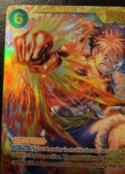 Monkey.D.Luffy OP13-118 Secret Rare Carrying On His Will One Piece Card Game - Image 2