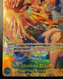 Monkey.D.Luffy OP13-118 Secret Rare Carrying On His Will One Piece Card Game - Image 4