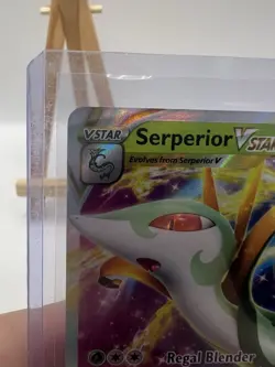 Pokemon Card Serperior VSTAR 008/195 Silver Tempest LP - Image 4