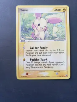 Plusle 44/107 - EX Deoxys Regular Pokemon TCG Card LP - Image 1