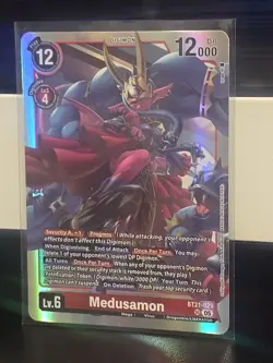 Digimon Card Game Singles Medusamon Foil BT21-029 SR Super Rare A01 - Image 1