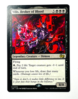 Vilis, Broker of Blood (Anime) #70 (NM) Foundations Jumpstart J25 Magic MTG - Image 1