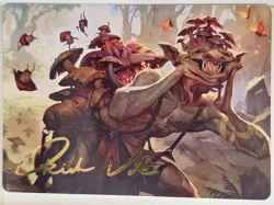 Sprouting Goblin - GOLD STAMPED ART CARD- Magic the Gathering MTG Nice! - Image 1