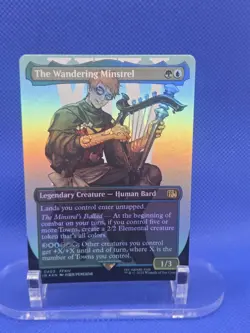 Magic the Gathering Final Fantasy The Wandering Minstrel 0403 Borderless Foil NM - Image 1