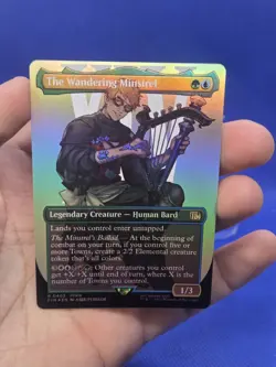 Magic the Gathering Final Fantasy The Wandering Minstrel 0403 Borderless Foil NM - Image 2