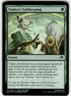 Tamiyo's Safekeeping Kamigawa: Neon Dynasty Foil MTG - Image 1