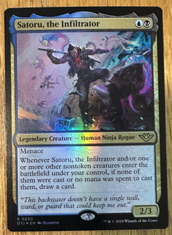 MTG Outlaws of Thunder Junction, Satoru, the Infiltrator - Foil - Image 1