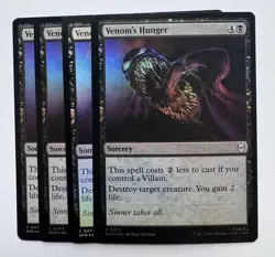 x4 Venom's Hunger - Foil C MTG Marvel's Spider-Man 4x Playset SPM - Image 1