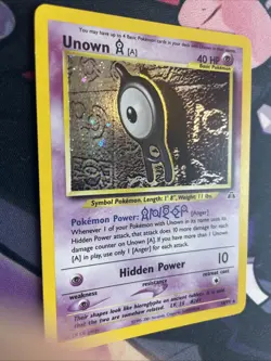 Pokemon Unown A 14/75 Holo Neo Discovery Unlimited 2001 MP - Image 2