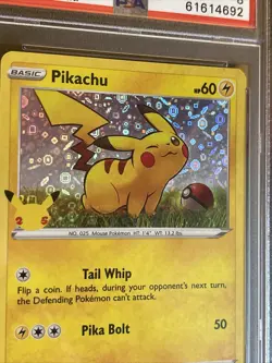 Pikachu Pokemon General Mills 25th An. Promo SWSH039 PSA 8 NEAR MINT/MINT - Image 3