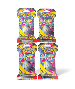 Pokemon TCG Mega Evolution Sleeved Booster Pack LOT OF 4 - Image 1