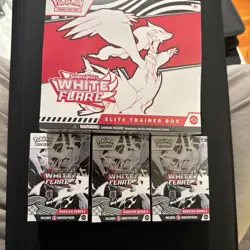 Pokemon White Flare Elite Trainer Box ETB and 3 Booster Bundles Sealed - Image 1
