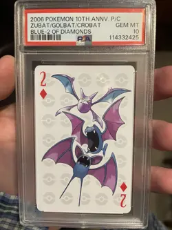 Crobat Line- PSA 10 - 2006 JPN Pokemon Center 10th Anniversary Poker - Image 1