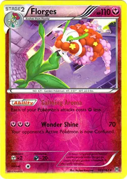 Pokemon - Florges - 103/162 - Rare - Reverse Holo - XY - BREAKthrough - NM - Image 1