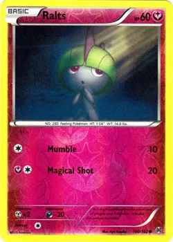 Pokemon - Ralts - 100/162 - Common - Reverse Holo - XY - BREAKthrough - NM - Image 1