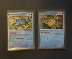Pokemon TCG Mega Evolutions Psyduck 007 Golduck 008 Black Star Promo Holo - Image 3