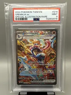 GRENINJA EX 2024 POKEMON TWILIGHT SPECIAL ILLUSTRATION RARE 214/167 PSA 9 🔥📈 - Image 1