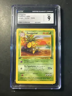 1999 Pokemon Wizards Jungle Set Exeggutor Jungle 35 /64 First Edition CGC 9 MINT - Image 1