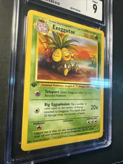 1999 Pokemon Wizards Jungle Set Exeggutor Jungle 35 /64 First Edition CGC 9 MINT - Image 3