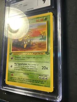 1999 Pokemon Wizards Jungle Set Exeggutor Jungle 35 /64 First Edition CGC 9 MINT - Image 4