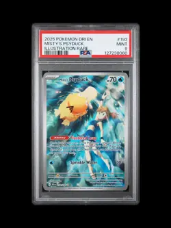 2025 POKEMON MISTY'S PSYDUCK DRI EN ILLUSTRATION RARE #193 PSA 9 FREE SHIPPING - Image 2