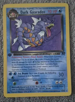 2000 Pokemon WOTC Team Rocket 1st Edition ~ Dark Gyarados #25 ~ NM - Image 1