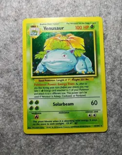 Pokemon Venusaur TCG 1999 Holographic Base Set Card Unlimited 15/102 - Image 2