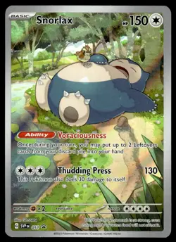 Pokemon TCG SV: Scarlet & Violet Promo Cards #051 Snorlax LP - Image 1