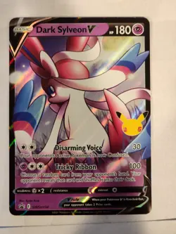 Dark Sylveon V SWSH134 SWSH: Sword & Shield Promo Cards Holo Black Star Promo:NM - Image 1