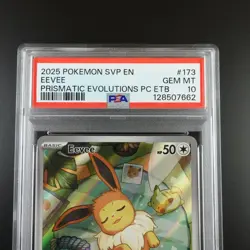 PSA 10 Eevee SVP 173 Pokemon Promo Prismatic Evolutions ETB Graded Card - Image 2
