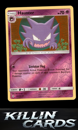 Reverse Holofoil Haunter 69/214 Pokemon Uncommon SM - Unbroken Bonds Card NM - Image 1