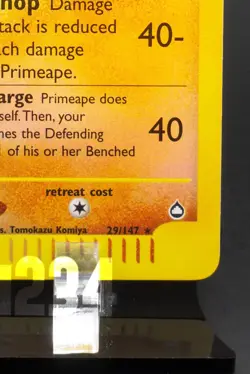 Pokemon TCG Card - Primeape 029/147 Aquapolis Reverse Holo Rare Vintage E-Reader - Image 5