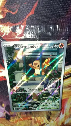 Pokemon TCG CHARMANDER 044 Obsidian Flames Holo ETB Promo Card SEALED - Image 2