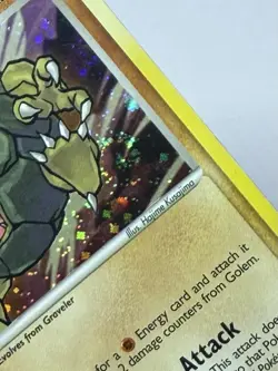 Pokemon Card TCG Rare Golem 6/92 Cosmos Holo SWIRL Legend Maker 2006 MP - Image 2