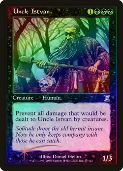 Uncle Istvan FOIL Time Spiral - Timeshifted PLD Black Special CARD ABUGames - Image 1
