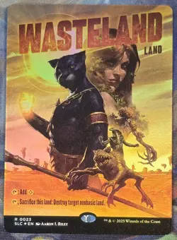 1x FOIL Wasteland MTG Encyclopedia Of Magic Secret Lair NM - Image 1