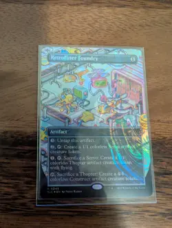 1x HALO FOIL Retrofitter Foundry MTG Encyclopedia Of Magic Secret Lair NM - Image 1