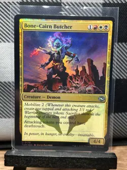 MTG TCG: Bone-Cairn Butcher 173, Tarkir: Dragonstorm _ FOIL - Image 1