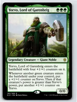 Yorvo, Lord of Garenbrig R Throne of Eldraine # 185 NM Normal - Image 1