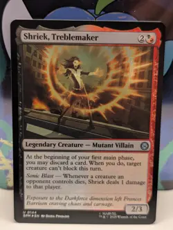 FOIL Shriek, Treblemaker - Marvel's Spider-Man MTG Magic the Gathering 144 - NM - Image 1