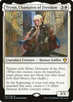 NM Foil Trynn, Champion of Freedom, Ikoria Commander, Magic the Gathering, 1 - Image 1