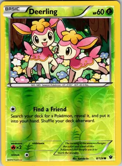 Deerling 8/124 XY - Fates Collide Pokemon TCG LP - Image 1