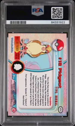 1999 Topps Pokemon TV 18 Pidgeot - PSA 7 - Image 2