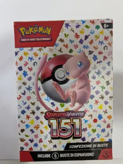 POKEMON SCARLATTO E VIOLETTO 151 BUNDLE 6 BUSTE DI ESPANSIONE SIGILLATO (IT) - Image 1