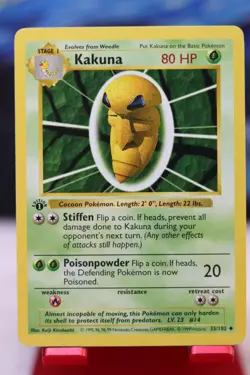Kakuna 1999 Pokemon Set 1st Edition #33/102 - Image 1