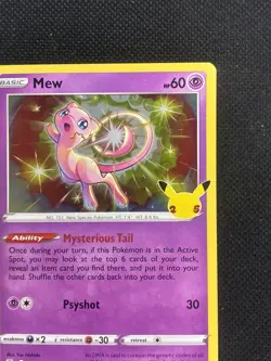 Pokemon TCG Mew 011/025 Celebrations Holo NM - Image 4