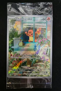 Pokemon TCG S&V Obsidian Flames Charmander 044 Black Star Promo, Sealed - Image 1